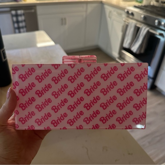 Pink Bride Acrylic Clutch Barbie Themed! - Picture 5 of 5